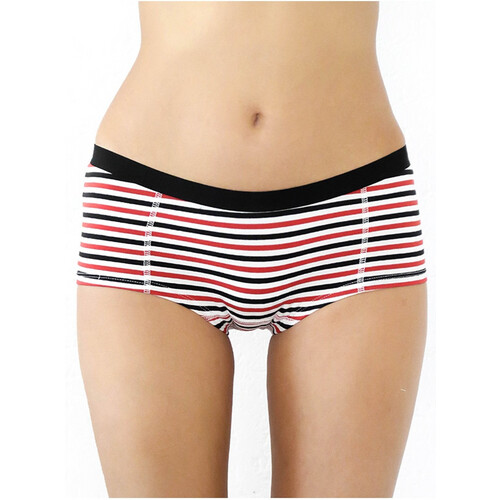 Albero Natur dames vegan Boyshorts Slips 4 Pack Wit Rood Zwart Tweedehands