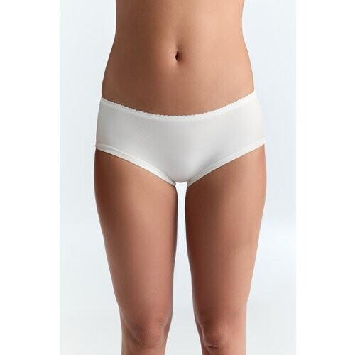 Albero Natur dames vegan Slips Multipack 6x Met Fijn Kant Wit Tweedehands