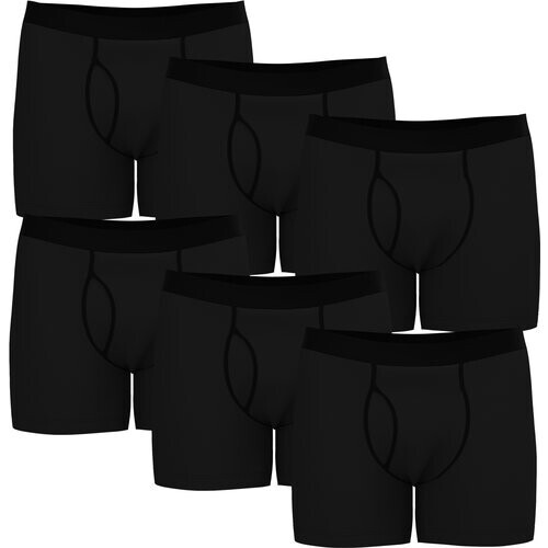 Albero Natur mannen vegan Boxershorts Multipack 6x Zwart Tweedehands