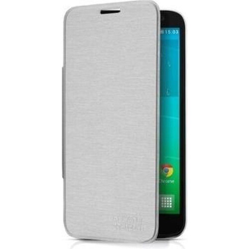 Alcatel One Touch Idol 2s - Flip Cover - Origineel - Zilver