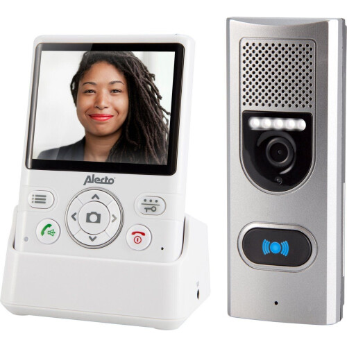 Alecto ADI-250 - Draadloze digitale deurbel met camera - 3.5 inch kleurenscherm