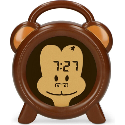 Alecto BC100MONKEY - Slaaptrainer Nachtlamp Wekker - Draadloos - Monkey