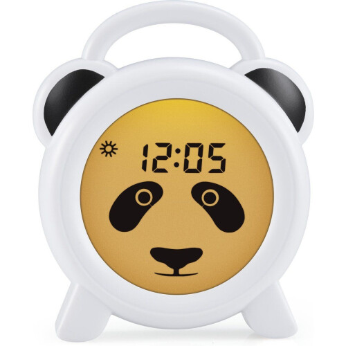Alecto BC100PANDA - Slaaptrainer Nachtlamp Wekker - Draadloos - Panda