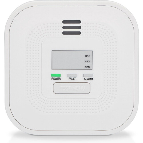 Alecto COA4010 - Koolmonoxidemelder - 10 jaar sensor en display - Wit