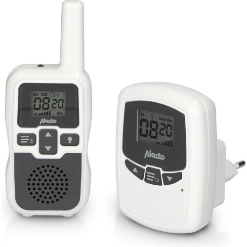 Alecto DBX-80 - Babyfoon - Groot bereik tot 3km - Wit/Antraciet Tweedehands