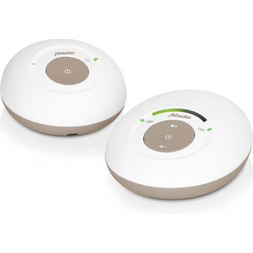 Alecto DBX110BE - Full Eco DECT Babyfoon - Kraakhelder geluid - Wit/Beige