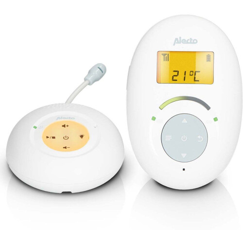 Alecto DBX120 - Full Eco DECT Babyfoon - Kraakhelder geluid - Wit