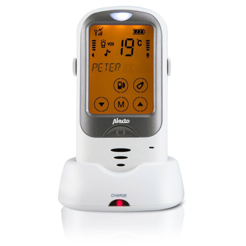 Alecto DBX68BU - Extra babyunit DBX-68/DBX68GS - Outdoor babyfoon - Wit/Antraciet Tweedehands