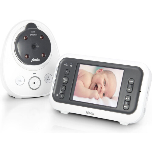 Alecto DVM-77 - Babyfoon met camera - Temperatuurweergave - Wit