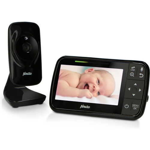 Alecto DVM149 - Babyfoon met camera - Temperatuurweergave - Zwart Tweedehands
