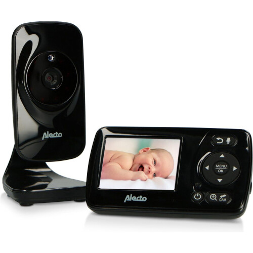Alecto DVM71BK - Babyfoon met camera - Temperatuurweergave - Zwart Tweedehands