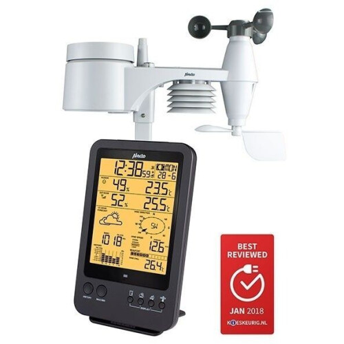 Alecto WS-4700 - Weerstation - Draadloos met buitensensor - Zwart