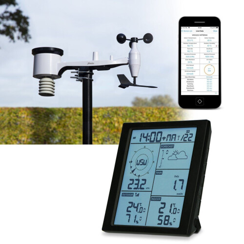 Alecto WS5200 - WiFi Weerstation - 6-in-1 Buitensensor - App besturing