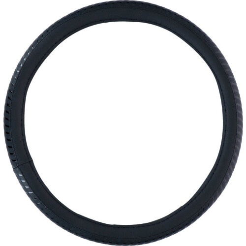 All Ride Stuurhoes Auto 38CM - Geschikt voor Stuurwielen 37-39CM - Comfortabele Grip - Anti-Slip - Auto Decoratie - Kunstleer - Zwart Tweedehands