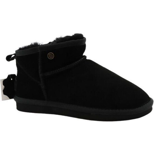 Alpacas Footwear– Dames - Echt suéde korte laarzen - Gevoerd met 100% zacht lamswol – Zwart - 41
