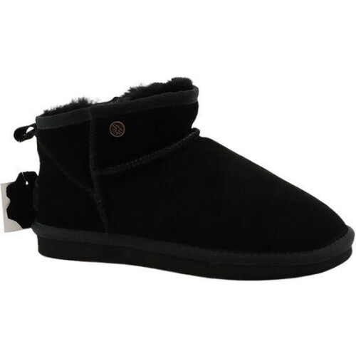 Alpacas Footwear - Dames - Korte laarzen - Echt suède - Gevoerd met lamswol - Zwart - 42