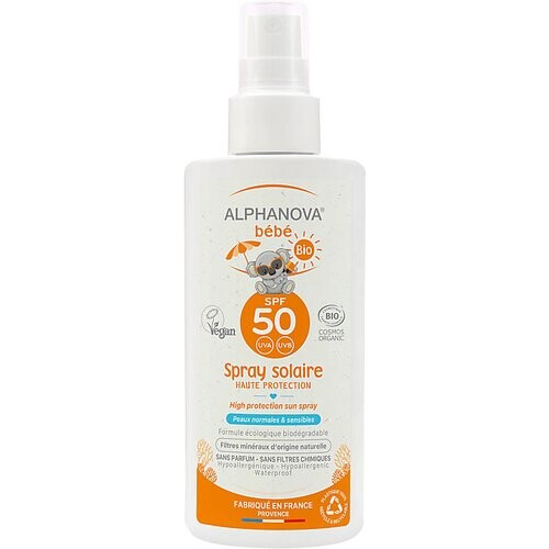 Alphanova Sun BIO SPF 50 Hypoallergeen Zonnebrand Spray Baby Tweedehands