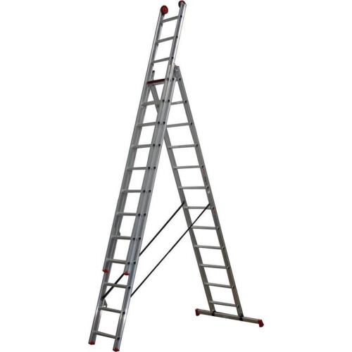 Altrex All Round - 3-delige Reformladder - Werkhoogte 8.45m - Max. belastbaarheid 150kg Tweedehands