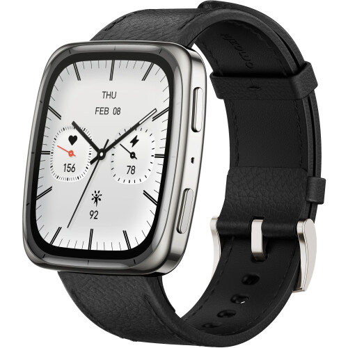 Amazfit Active 2 Square - Smarttracker - 1,75" AMOLED - RVS zwart Tweedehands