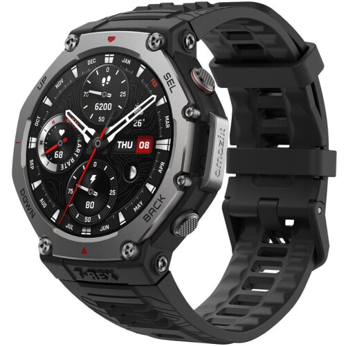 Amazfit T-Rex 3 - Smartwatch - Militair-grade - Zwart Tweedehands