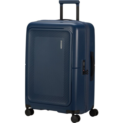 American Tourister DashPop - Reiskoffer 67 cm - Uitbreidbaar - Midnight Blue Tweedehands