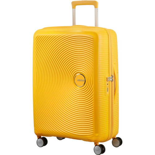 American Tourister Soundbox Spinner - Reiskoffer 67/24 TSA uitbreidbaar - Golden Yellow - 81 l