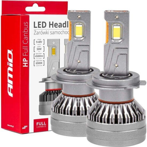 AMiO HP-serie - LED Koplampen H7/H18 - Canbus Dimlichten - Wit