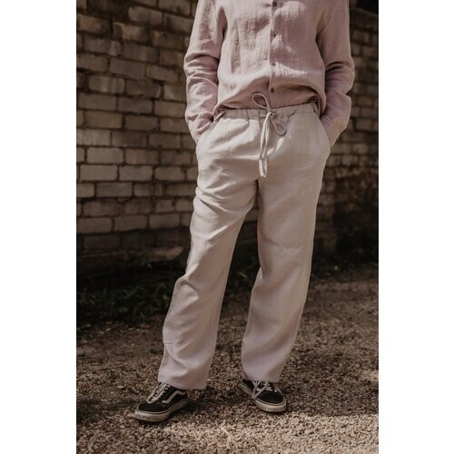 AmourLinen mannen vegan Linnen Broek Adonis Creme Tweedehands