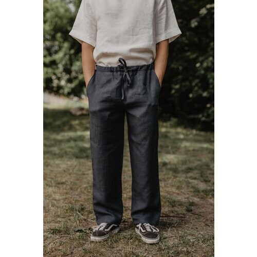 AmourLinen mannen vegan Linnen Broek Adonis Wit Tweedehands