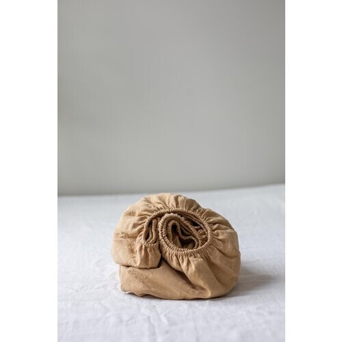 AmourLinen unisex vegan Linnen Hoeslaken Mosterd Tweedehands