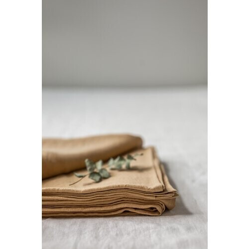 AmourLinen unisex vegan Linnen Laken Mosterd Tweedehands