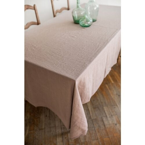 AmourLinen unisex vegan Linnen Tafelkleed Rosy Brown Tweedehands