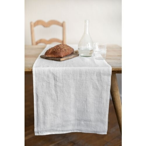AmourLinen unisex vegan Linnen Tafelloper In Crème Tweedehands