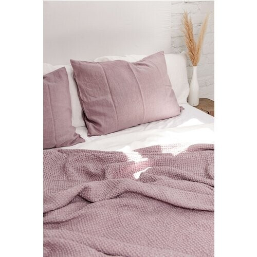 AmourLinen unisex vegan Linnen Wafeldeken Dusty Rose Tweedehands