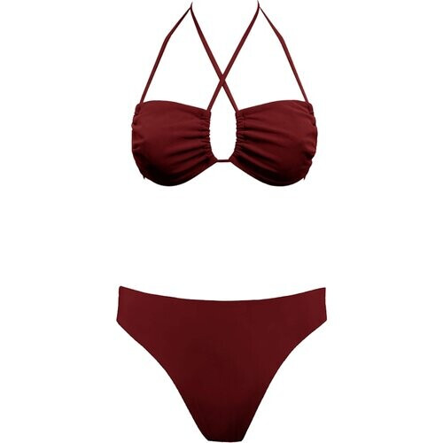 Anekdot dames vegan Bikini Low Versatile + Skyline Slim Merlot Tweedehands