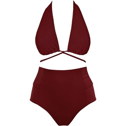 Anekdot dames vegan Bikini Versatile + Bow-Back Merlot Tweedehands