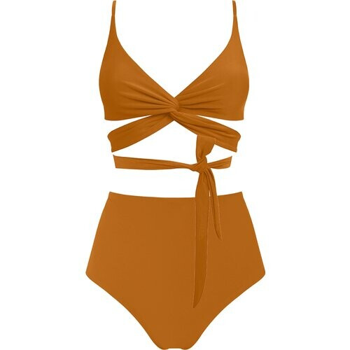 Anekdot dames vegan Bikiniset Lin + Core High Oker Tweedehands
