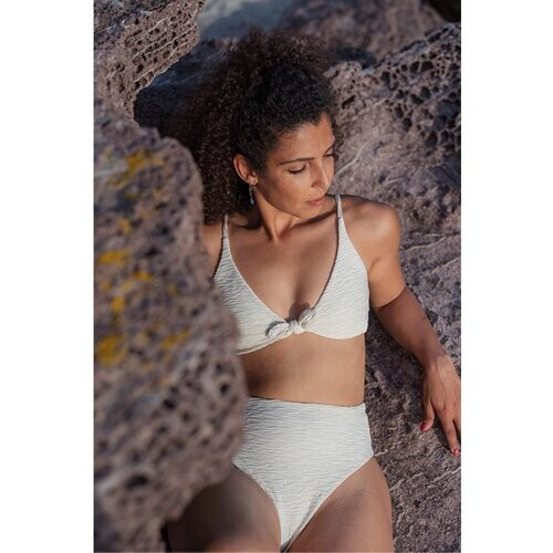 Anekdot dames vegan Jacquard Leona Bikinitop Crème Tweedehands