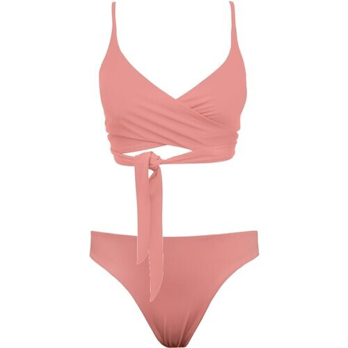 Anekdot dames vegan Lin + Skyline Slim Bikini Set Blush Roze Tweedehands