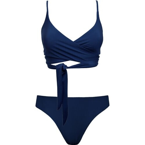 Anekdot dames vegan Lin + Skyline Slim Bikini Set Navy Tweedehands