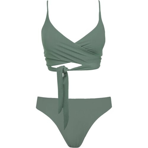 Anekdot dames vegan Lin + Skyline Slim Bikini Set Sage Tweedehands