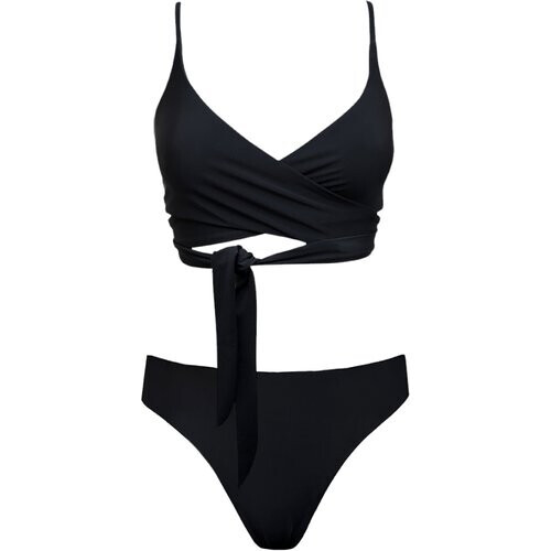 Anekdot dames vegan Lin + Skyline Slim Bikini Set Zwart Tweedehands