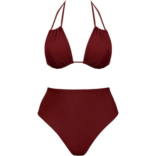 Anekdot dames vegan Low Versatile + Skyline High Bikini Set Merlot Tweedehands