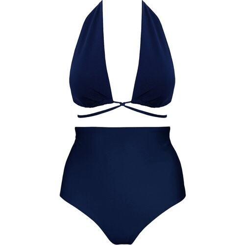 Anekdot dames vegan Versatile + Core High Bikini Set Navy Tweedehands