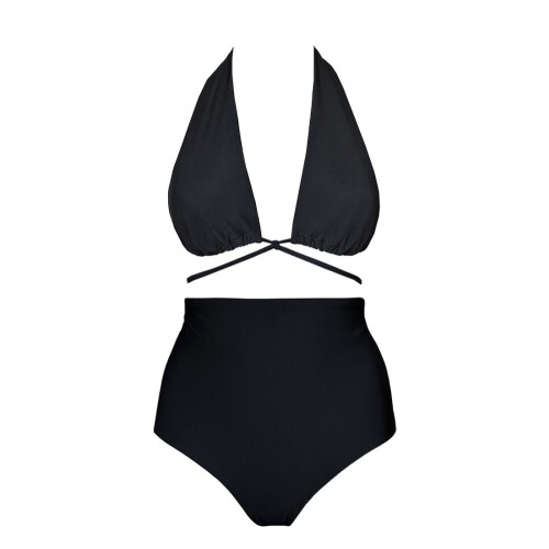 Anekdot dames vegan Versatile + Core High Bikini Set Zwart Tweedehands