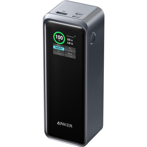 Anker Prime 27.650 mAh Power Bank - 250W Snel Opladen - 2x USB-C 1x USB-A