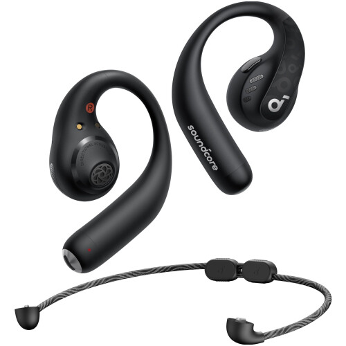 Anker Soundcore AeroFit Pro - Draadloze Oordopjes - Open-Ear Design - IPX5 - Zwart Tweedehands