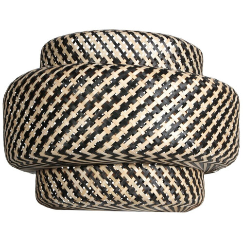 Anne Lighting K2018BS - Lampenkap - Bamboe -Ø 53cm - Naturel / Zwart Tweedehands