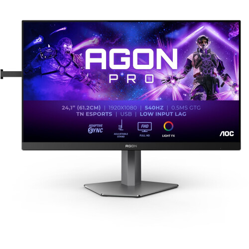 AOC Agon Pro AG246FK - 24,1-inch Full HD Monitor - 540 Hz 0,3 ms - Zwart