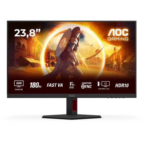 AOC Q24G4RE - Gaming Monitor - 24 inch QHD 180Hz 1ms - Zwart Tweedehands